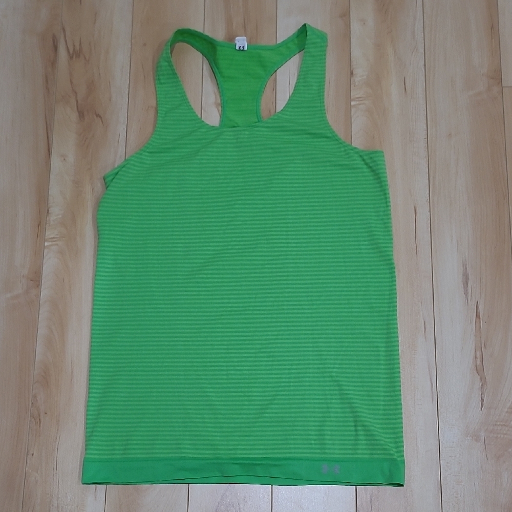 Under Armour Women's Size XL Bright Green HeatGear Tank